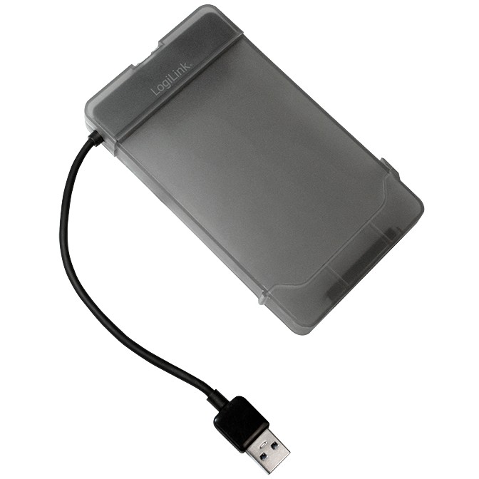 Logilink Adapter USB 3.0 auf 2,5 SATA mit Schutzhülle,schw.