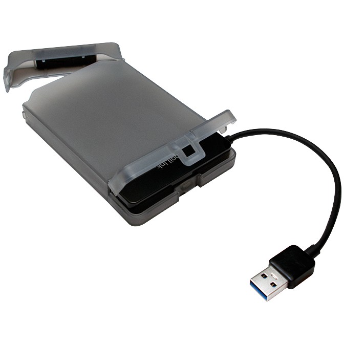 Logilink Adapter USB 3.0 auf 2,5 SATA mit Schutzhülle,schw.