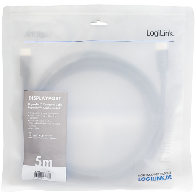 LogiLink CV0139 DisplayPort cable