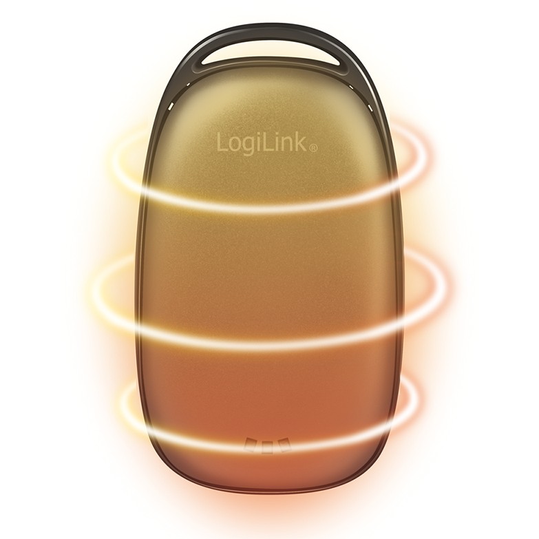 Powerbank 4.000 mAh, 1x USB-A, Handwärmer, metallgrau