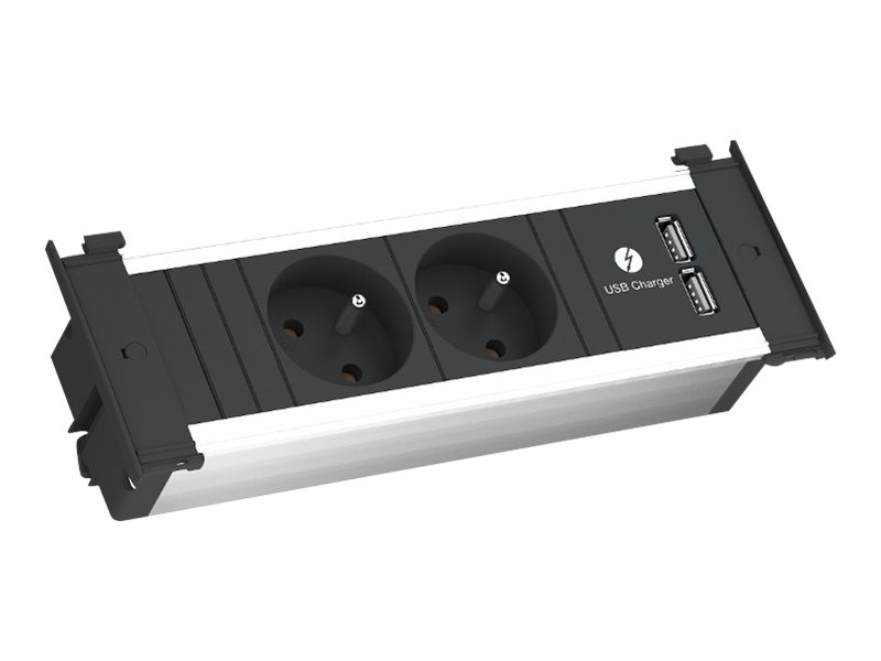 BACHMANN KAPSA Small 2x Schutzkontakt 1x USB Charger, Montagestecker