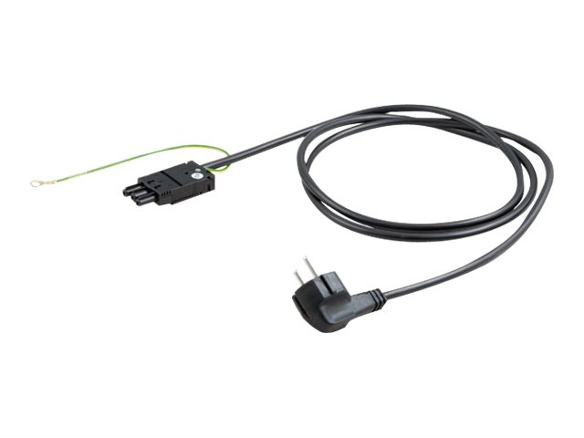 BACHMANN Gerätezuleitung CEE7/7, Erdanschluss GST18, schwarz, 5 m