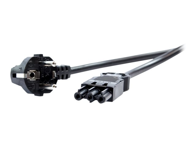 BACHMANN Gerätezuleitung Schutzkontakt/Gerätekupplung GST18-3, schwarz, 7 m