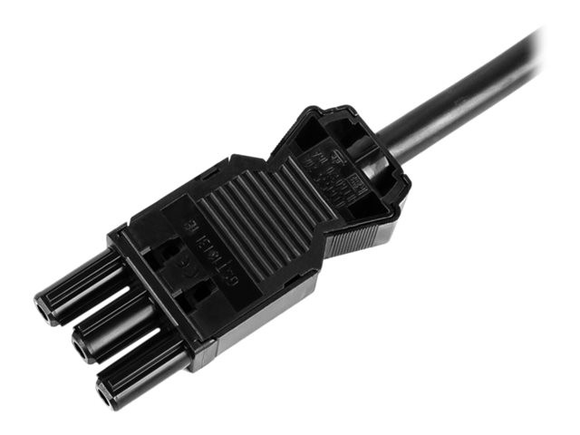 BACHMANN Gerätezuleitung Schutzkontakt/Gerätekupplung GST18-3, schwarz, 7 m