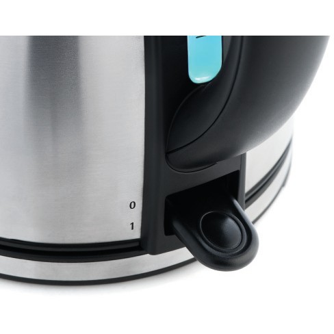 WMF Stelio 041302 Wasserkocher 1,7 l 2400 W Schwarz, Edelstahl