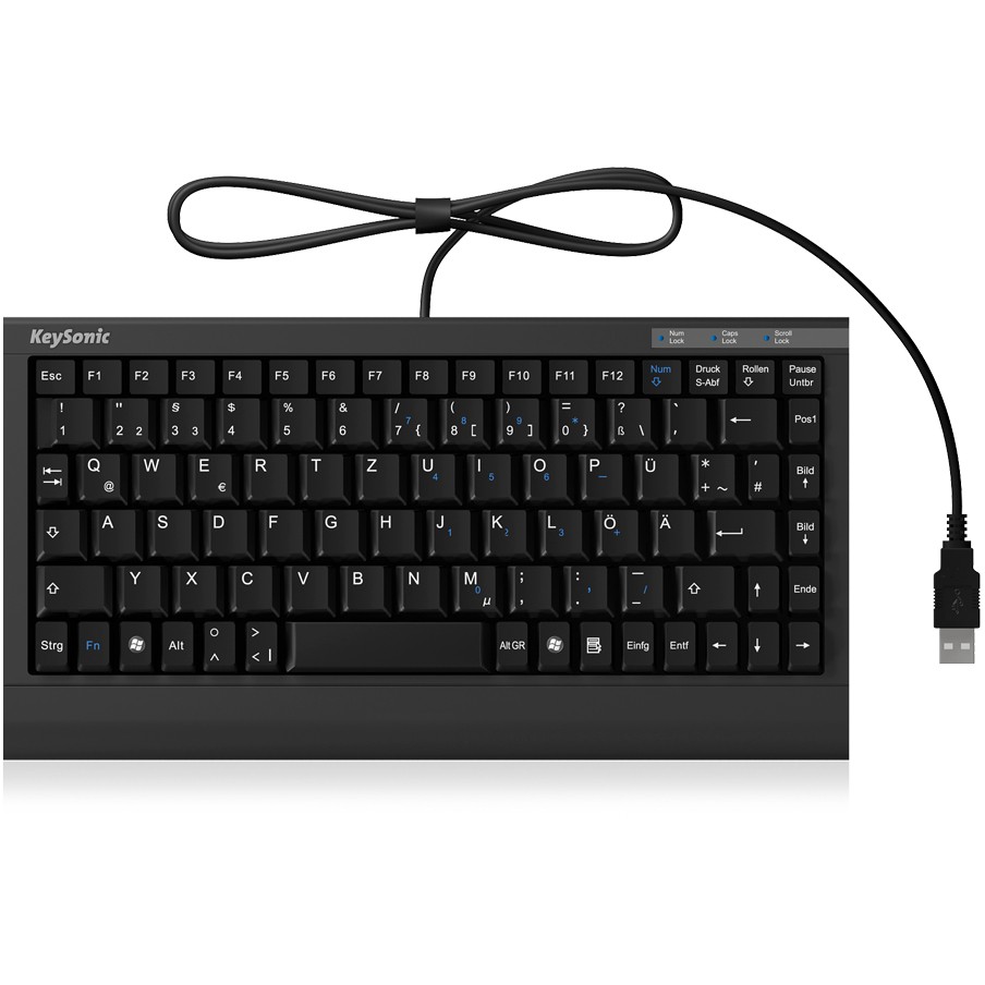 KeySonic ACK-595C+ Tastatur Haus USB QWERTY US Englisch Schwarz
