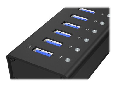 Hub  7-Port IcyBox USB 3.0 IB-AC618 Aluminium Gehäuse