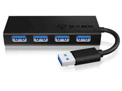 ICY BOX IB-AC6104-B 4-fach USB 3.0 Hub