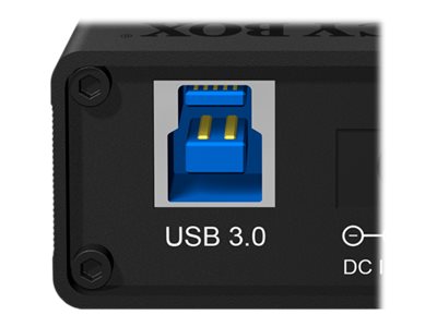 ICY BOX IB-AC6110 USB 3.2 Gen 1 (3.1 Gen 1) Type-B 5000 Mbit/s Schwarz