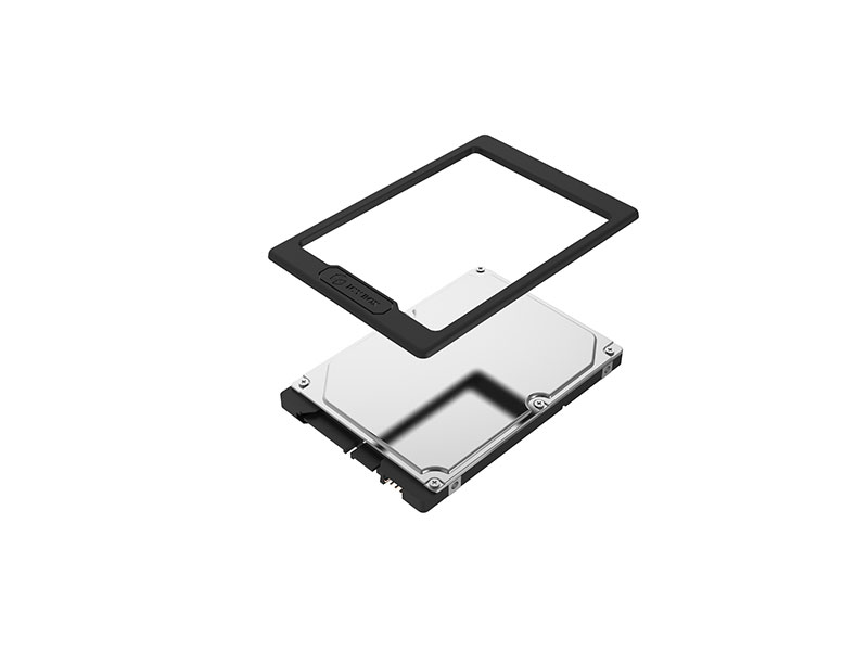 Einbaurahmen IcyBox  2,5 HDD/SSD -> 7-9,5mm Bauhöhenadapter retail