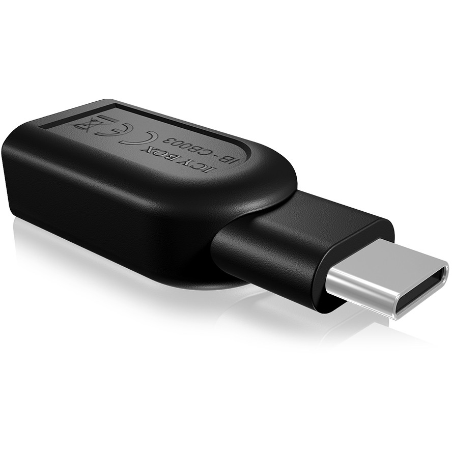 ICY BOX IB-CB003 USB 3.0 Type-C USB 3.0 Type-A Schwarz