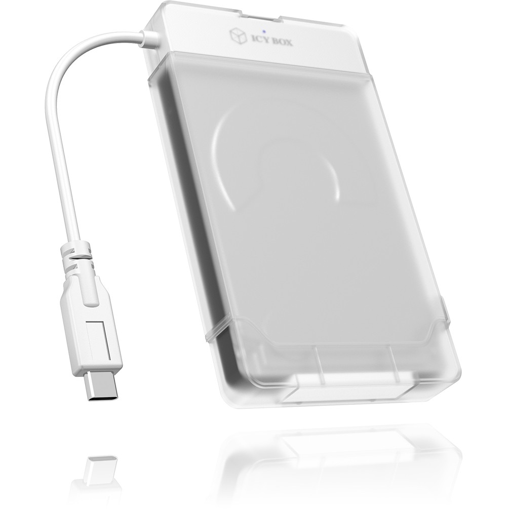 Adapter Kabel IcyBox 6,3cm SATA SSD -> USB 3.0 Type C (wh)