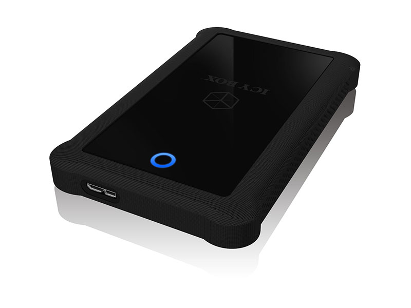Geh. IcyBox USB 3.0  2,5 SATA3 HDD/SSD -> PC/MAC Silikon sw retail