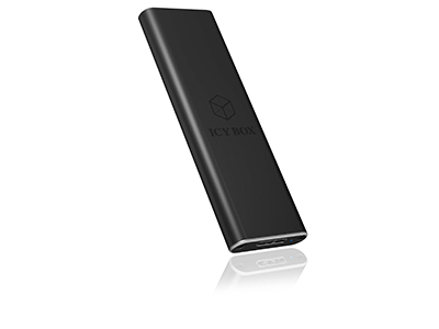 Geh. IcyBox USB 3.0  1,8 M.2 SATA SSD -> Aluminium sw retail