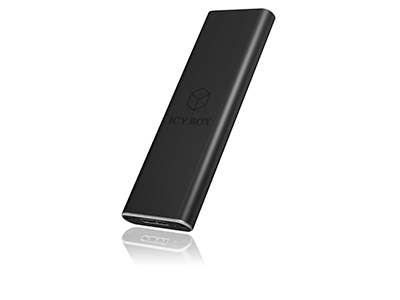 Geh. IcyBox USB 3.0  1,8 M.2 SATA SSD -> Aluminium sw retail
