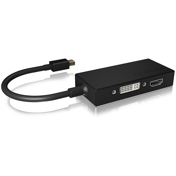 Adapter IcyBox 3in1 Mini DisplayPort St. -> 1x VGA/HDMI/ Bu. retail
