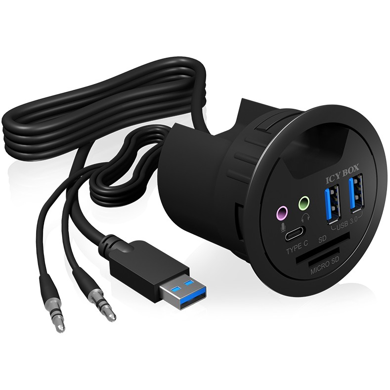 ICY BOX IB-Hub1404a Tisch Hub