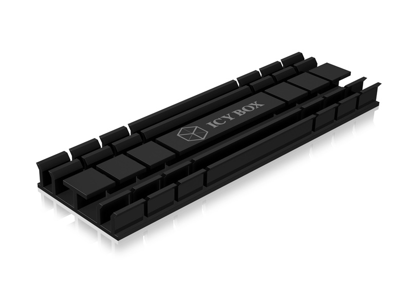 ICY BOX IB-M2HS-70 Solid-State-Laufwerk Kühlkörper/Radiator Schwarz 1 Stück(e)