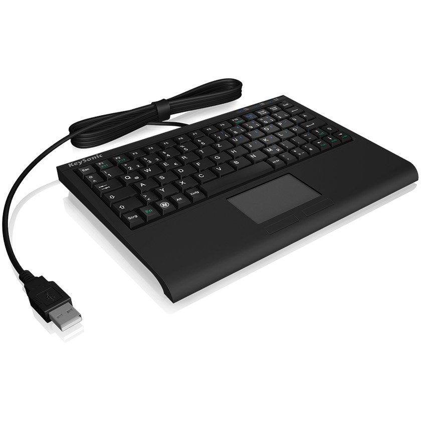 KeySonic ACK-3410 Tastatur Büro USB QWERTZ Deutsch Schwarz