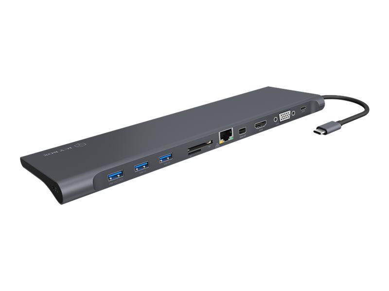Multi Dockingstation IcyBox USB-C -> HDMI/DP/USB3.0/LAN/FL retail