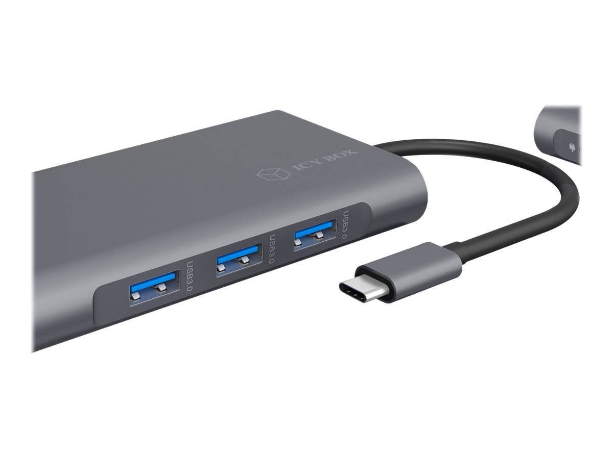 Dockingstation IcyBox USB-C   -> USB3.0/HDMI/VGA/LAN/SD/mSD/