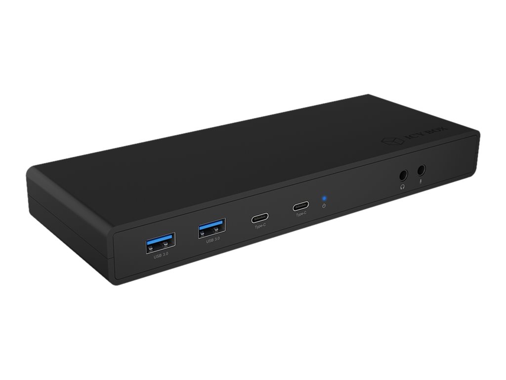 Dockingstation IcyBox USB Type-C mit 2 Videoschnittstellen retail
