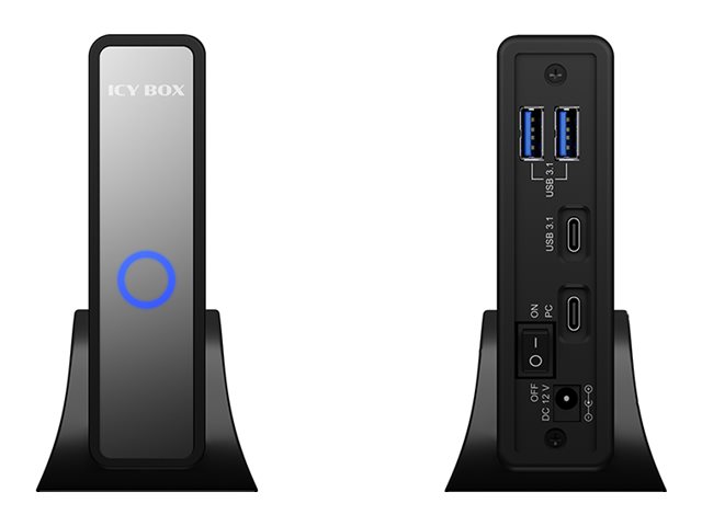 ICY BOX IB-382H-C31 HDD / SSD-Gehäuse Schwarz 2.5/3.5