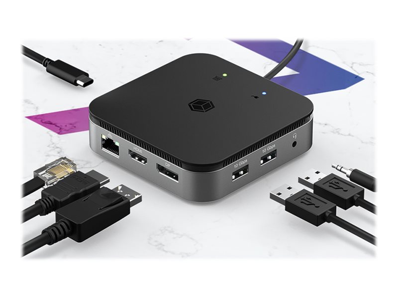ICY BOX 7-in-1 USB4® DockingStation mit zweifacher Videoausgabe