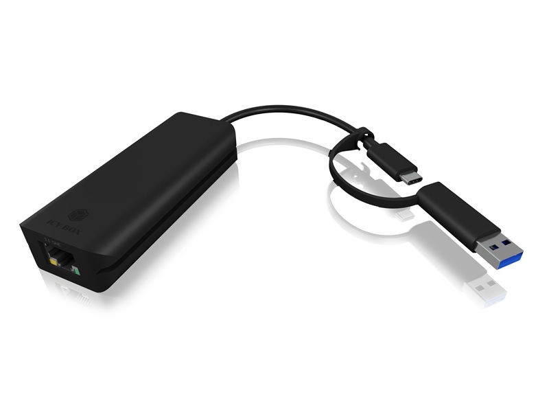 Adapter IcyBox USB 3.0 C > Gigabit Ethernet IB-LAN100-C3