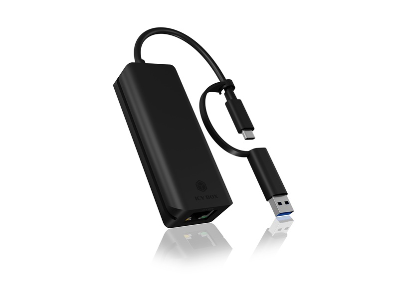 Adapter IcyBox USB 3.0 C > Gigabit Ethernet IB-LAN100-C3