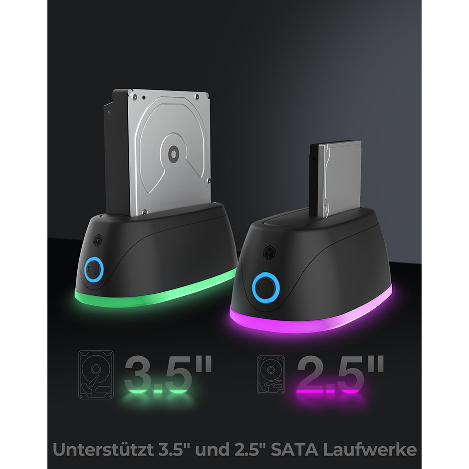 Dockingstation IcyBox 1Bay Sata SSD/HDD