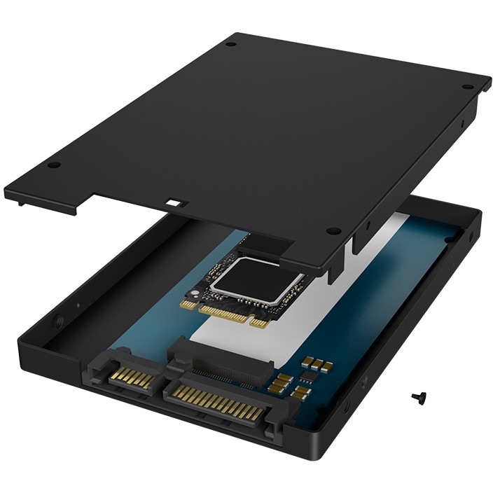 ICY BOX IB-M2S253 SSD-Gehäuse Schwarz M.2