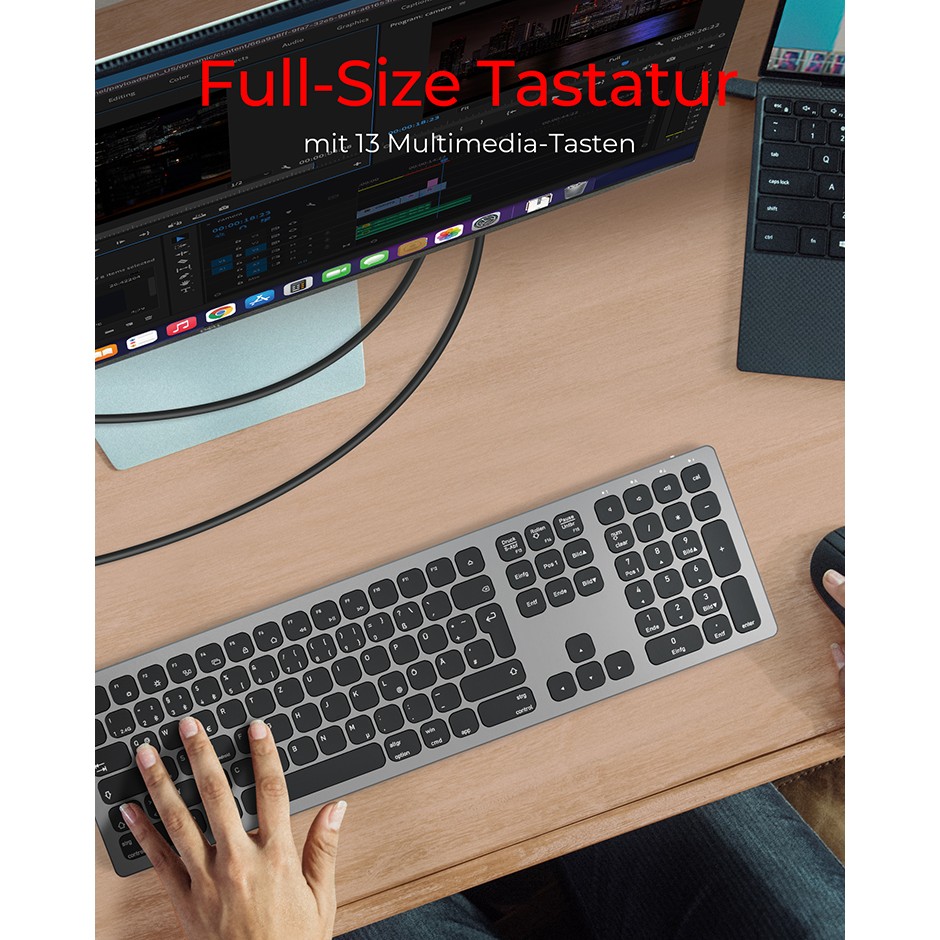 KeySonic TAS KSK-8023BTRF Wireless (DE) 3xBT 1xRF anthrazit