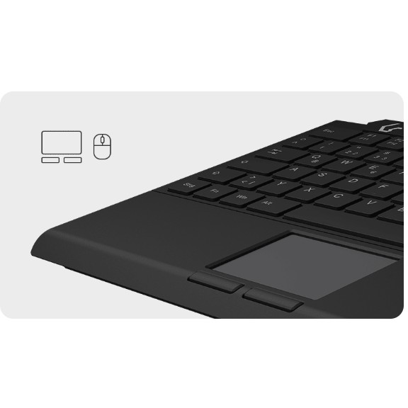 KeySonic KSK-5210ELU (DE) Tastatur Haus USB QWERTZ Deutsch Schwarz