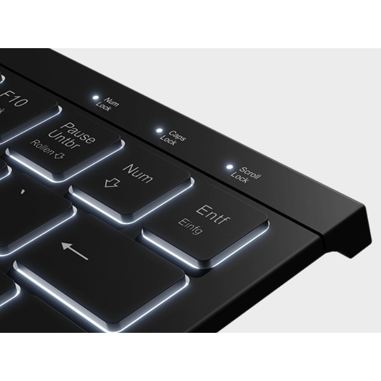 KeySonic KSK-5010ELC (DE) Tastatur Haus USB QWERTZ Deutsch Schwarz
