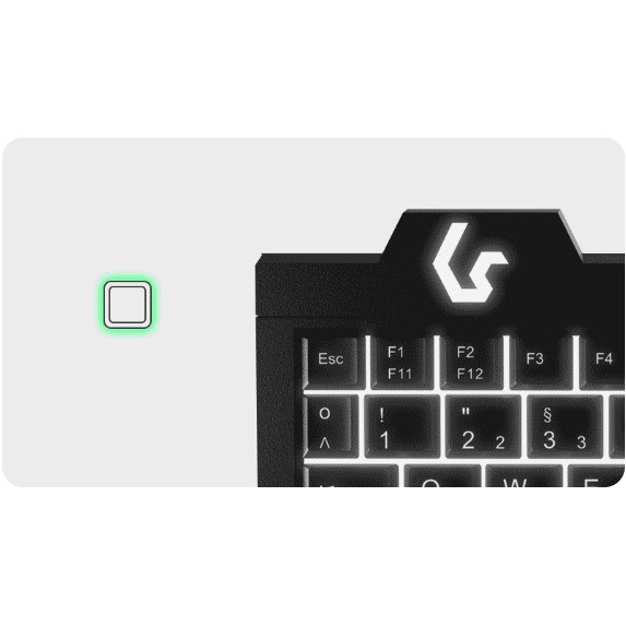 KeySonic KSK-3210ELU (DE) Tastatur Haus USB QWERTZ Deutsch Schwarz