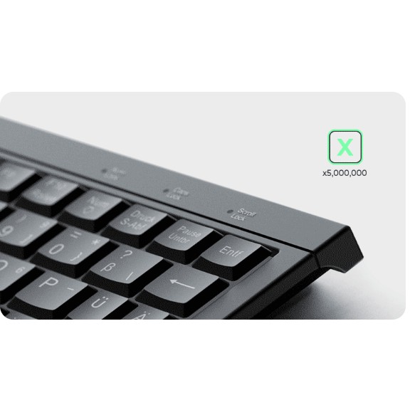 KeySonic KSK-3211ELU (DE) Tastatur Haus USB QWERTZ Deutsch Schwarz