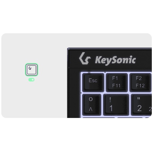 KeySonic KSK-3211ELU (DE) Tastatur Haus USB QWERTZ Deutsch Schwarz
