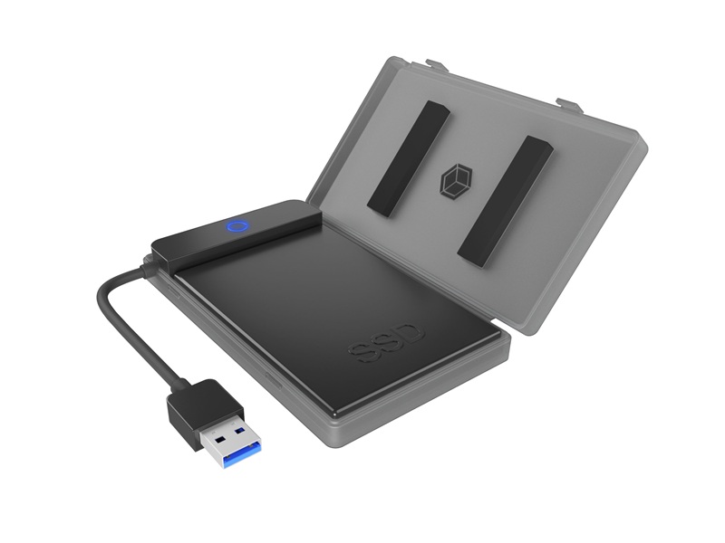 ICY BOX IB-AC603b-U3 Adapter+Schutzbox