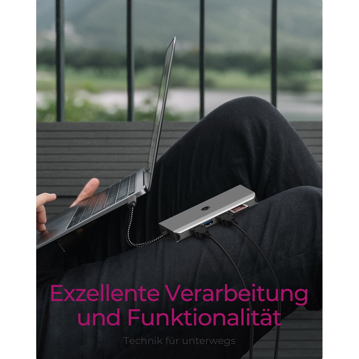 ICY BOX IB-DK4061-CPD Kabelgebunden USB 3.2 Gen 1 (3.1 Gen 1) Type-C Grau