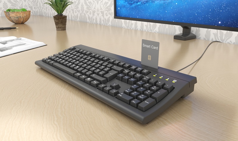 KEYSONIC KSK-8041U-CR Tastatur mit CR