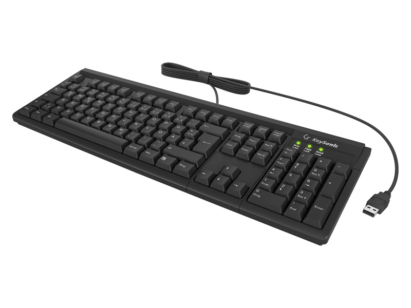 KEYSONIC KSK-8008U-IP Tastatur wasserf.