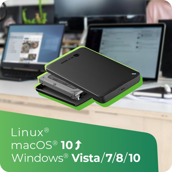 Geh. IcyBox ext. 2.5 SATA USB 3.2 Gen 2 werkzeuglos