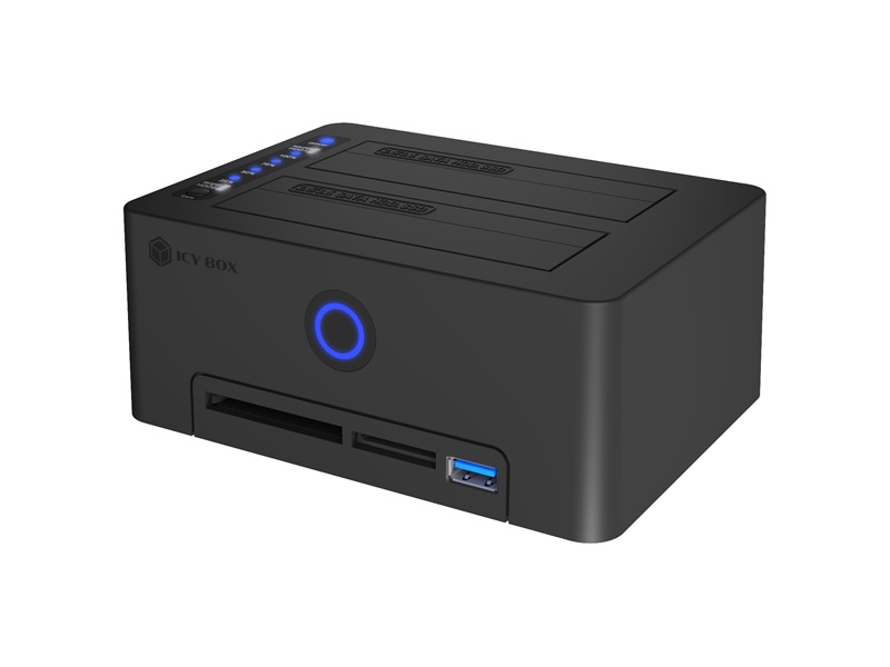 Docking- & Klonstation IcyBox HDD mit Kartenleser