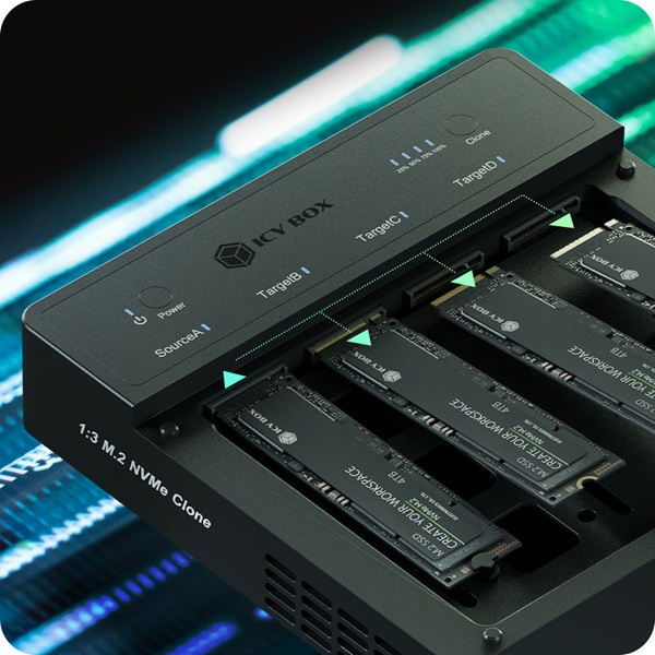 ICY BOX IB-4013MCL-C4 USB4 Klonstation