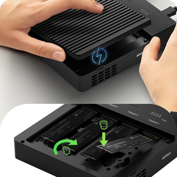 ICY BOX IB-4013MCL-C4 USB4 Klonstation