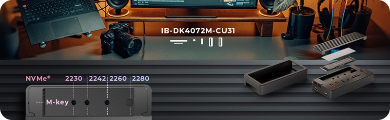 Dockingstation IcyBox 10 in 1 Slot f. M.2 NVME SSD