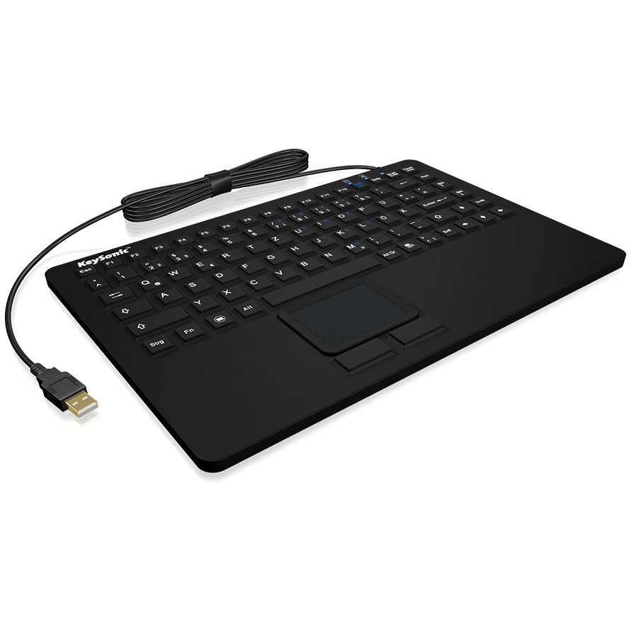 KeySonic KSK-5230IN Tastatur Büro USB QWERTY US Englisch Schwarz