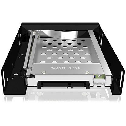 ICY BOX IB-2217StS 8,89 cm (3.5) Speicherlaufwerkbehälter Schwarz