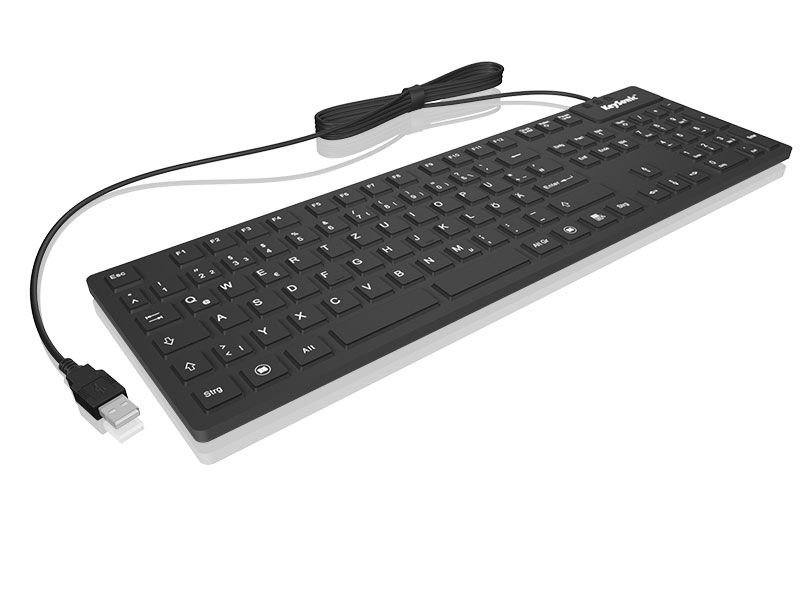 KeySonic Industrie-TAS, 105 Tasten, USB, BK, KSK-8030 IN(CH)